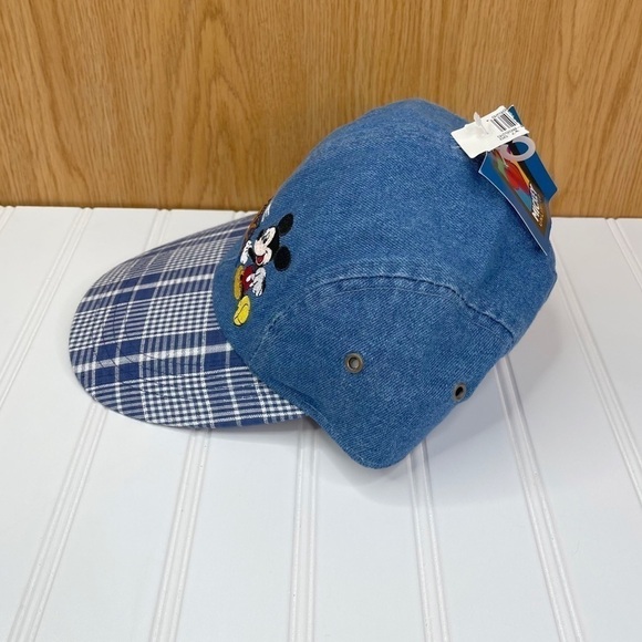 Vintage Disney Mickey Mouse Denim Strapback Hat - Picture 3 of 9